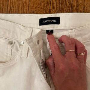 JCrew white straight leg jeans size 27